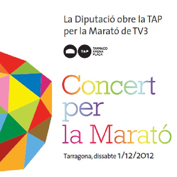 Concert per La Marató TV3 Tarragona Catalunya