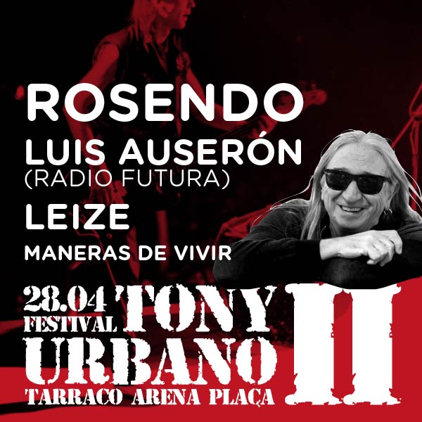 Festival Tony urbano II concierto de Rosendo en Tarragona Tarraco Arena 2018