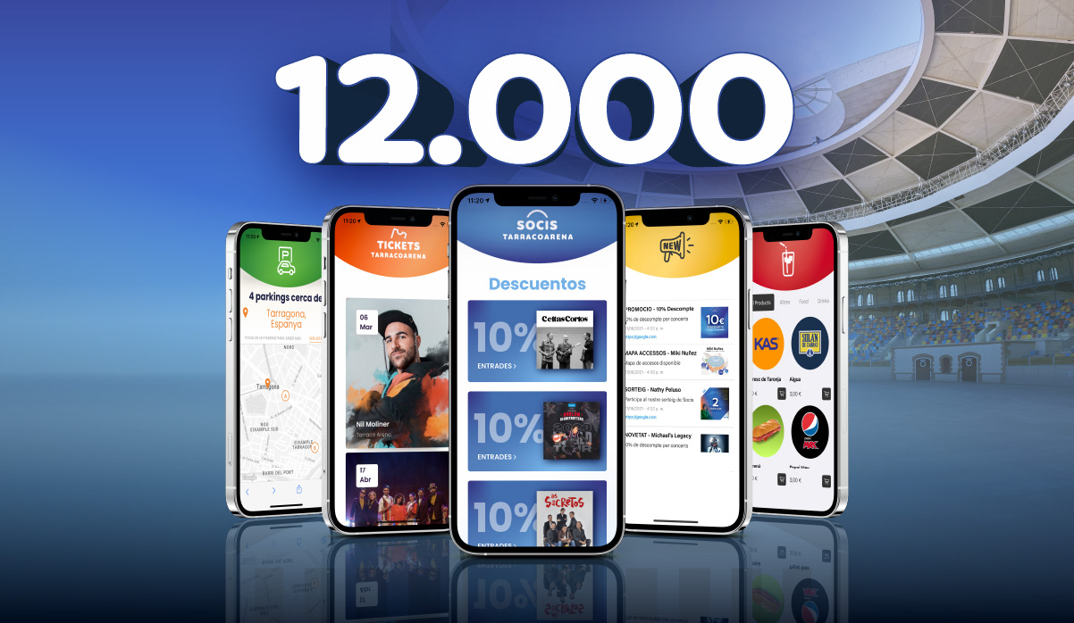 La App de la San Miguel Tarraco Arena ya tiene 12000 descargas.